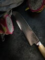 KATFINGER | Damaškový nůž Santoku 7" (17,7cm) | Olive | KF425