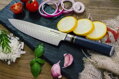KATFINGER | Damaškový nůž šéfkuchaře 8" | Resin  |  foto Kristýna Grygarová 
