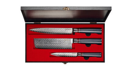 KATFINGER | Box Resin Nakiri | sada damaškových nožů 3ks