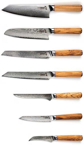 KATFINGER | Profi Olive | sada damaškových nožů 7ks | KFs501
