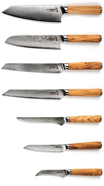 KATFINGER | Profi Olive | sada damaškových nožů 7ks | KFs421