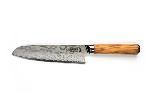 KATFINGER | Damaškový nůž Santoku 7&quot; (17,7cm) | Olive | KF425