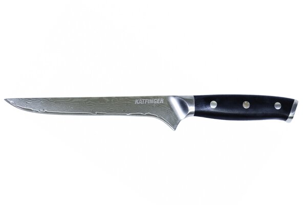 KATFINGER | Damaškový nůž vykošťovací 6,3&quot; (16cm) | černý | KF105